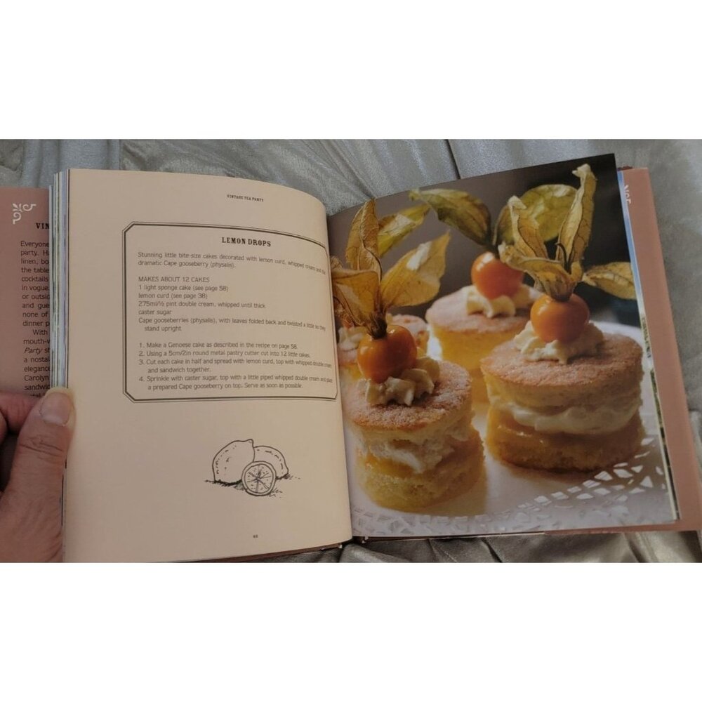 Vintage Tea Party Cookbook Hardcover | Carolyn Caldicott | Frances Lincoln | Tea - Picture 10 of 15